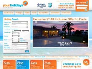 Your Holidays - Travel agents UK Directory
