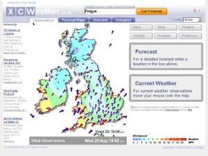Wind Observation Map - Weather Directory