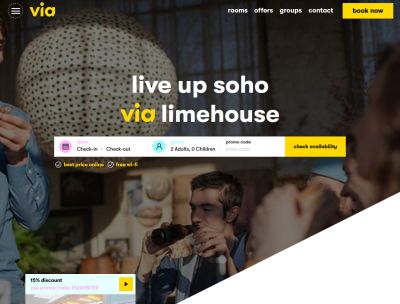 Via Limehouse Hostel London - Search results Directory