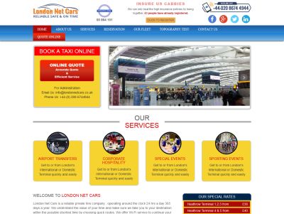 Heathrow Taxi - London Net Cars  - Taxi UK Directory