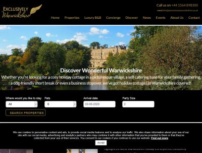 Exclusively Warwickshire - Accommodation in UK Directory