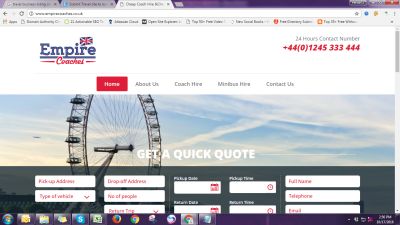 Empire Coaches - Travel agents UK Directory