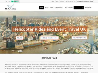 High Flying Helicopter - Experiences in UK Companies Directory