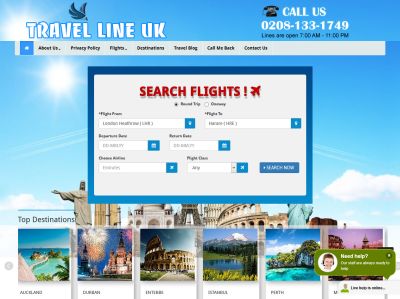 Trave Line Uk - Travel agents UK Directory