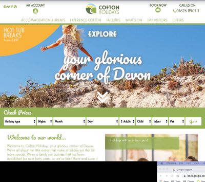 Cofton Holidays - Devon - Accommodation in UK Directory