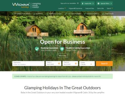 Wigwam Holidays Saxon Meadow - Accommodation in UK Directory